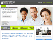 Tablet Screenshot of nextsystems.com